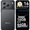 Blackview Cellulare Blackview WAVE 7C 2026 senza contratto, 6,56", Android 16, 16 GB + 64 GB/2 TB TF, Face ID, 5000 mAh, 32 MP, doppia SIM, Wi-Fi 5, IP54
