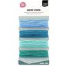 Vaessen Creative-Filo di Canapa, Colore: Blu/Verde, 4 x 10 m