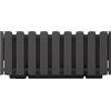 Prosperplast Boardee Fencycase Fioriera per Balcone Balconiera Vaso per Interni ed Esterni Resistente (Antracite, 580 mm)