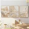 Recrtain Moderna Oro Astratto Pittura Calligrafia Islamica Allahu Akbar Beige Oro Marmo Fluido Poster Stampa su Tela Arabo Immagini da parete per Living Room Decor