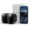 Arlo Ultra 3 Telecamera WiFi Esterno Senza Fili 4K UHD riconoscimento AI visione