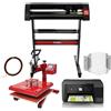 MONSTERSHOP Kit Sublimazione Software - 720 & Pressa a Caldo 38x38 & Stampante ECO