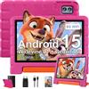 ZIOVO Tablet Bambini 10 Pollici Tablets Android 15 30GB RAM 64GB Android 15 Rosa