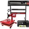 MONSTERSHOP Pressa a Caldo per Magliette Swing 38cm, Plotter da Taglio Vinile & Stampante