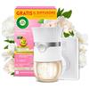 Airwick Air Wick Diffusore Elettrico di Oli Essenziali, 1 Diffusore completo gadget, 1 Ricarica per Diffusore Elettrico alla Fragranza Peonia Bianca e Gelsomino