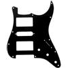 Musiclily Pro 11 Fori HSH Battipenna ST Pickguard 3 strati Nero | per Chitarra Elettrica Fender American/Mexican Standard Strat Stile Moderno