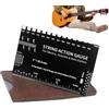 Generico String Action Ruler - Accurata indicatore di configurazione per chitarra e basso | Piastra in alluminio con strumento Luthier, per acustico, elettrico, professionisti, appassionati, viaggi