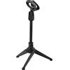 ASHATA Treppiede da Scrivania con Supporto per Microfono, Treppiede Pieghevole con Supporto per Microfono da Tavolo con Supporto per Clip per Microfono, Angolo di Rotazione, Altezza Regolabile, Design Stacca