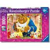 Ravensburger - Puzzles XXL La Bella E La Bestia | Puzzle Bambini 6 Anni In Su | Puzzle Ravensburger 100 Pezzi | Giochi Per Bambini 36 X 49 Cm | Regalo Bambina 6 Anni O Più
