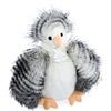 Histoire d'ours Historia D'OURS - Les Champêtres Chic - Les Pouletes - Peluche Bianco e Grigio 20 cm - Idea Regalo per Nascita o Pasqua - Decorazione o Abbracciare - Peluche Animali della Fattoria - HO3217