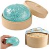 PRVCFZ Squishy Squishy per gnocchi blu, grande emoji blu stampato oro glitter Squishy Decor con vapore, un oggetto decorativo affascinante e giocoso, per gli appassionati di decorazioni insolite e