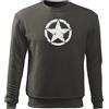 DRAGOWA felpa star da uomo 300 g/m², grigio,