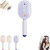 Generic Spazzola Capelli Ricci 3 in 1, con spruzzatore d'acqua e spazzola vibrante - Per capelli ricci, mossi e lisci - Spazzola anti-crespo e districante per donne e ragazze