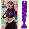 MY-LADY Extension per Treccine Africane 60cm 100g Treccine Extension Capelli Sintetici Jumbo Braiding Hair Crochet Twist Viola