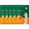 Wootapson 5PC Maschera per Mani Guanti Idratanti, Maschera mani alla vitamina E, Hand Mask, Nutre in Profondità la Pelle, Previene la Secchezza Cutanea, Illumina il Tono Della Pelle