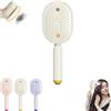 Generic Spazzola Capelli Ricci 3 in 1, con spruzzatore d'acqua e spazzola vibrante - Per capelli ricci, mossi e lisci - Spazzola anti-crespo e districante per donne e ragazze