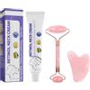 Grgowe Crema Cuello y Escote Reafirmante, con Retinol, Body Lotion, Endurecimiento e Hidratación de la Piel, Hidratante, Reduce Arrugas, Líneas Finas y Papada, para Hombres y Mujeres, Incluye Masajeador