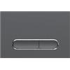 Parama Placca di scarico doppio tasto in ABS gun metal e cromato