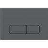 Parama Placca di scarico doppio tasto in ABS gun metal