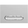 Parama Placca di scarico doppio tasto in ABS silver grey e cromato