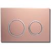 Parama Placca di scarico doppio tasto in ABS rosa gold opaco e cromato