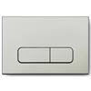 Parama Placca di scarico doppio tasto in ABS silver grey opaco
