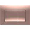 Parama Placca di scarico doppio tasto in ABS rosa gold opaco