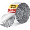 DEMEDO Nastro isolante riflettente a doppia bolla, autoadesivo, per tubi AC, condotti HVAC, tubo di scarico, isolamento a bolle per soffitte, finestre, garage, resistente alle intemperie, 10,2 cm