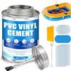 AllisWay Kit Riparazione Piscina PVC, Include 15 Cerotti Trasparenti, 170 g