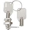 AugustknowU Locking Solution - Serratura a camma da 12 mm per armadietti e cassette postali con chiavi, 1 pezzo