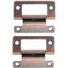 AugustknowU 2 cerniere silenziose pieghevoli in ferro per sistemi di manovella per porte camper, supporto per montaggio piatto in applicazioni per case mobili (bronzo antico)