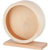Kerbl Pet Ruota per criceti in legno, Ø 22cm, con superficie in sughero, chiusa, sicura, delicata sulle unghie, silenziosa, ideale per criceti e altri piccoli roditori