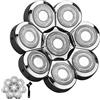 VRMETA Testina di ricambio per rasoio elettrico, lame di ricambio per rasoio elettrico 8D, in acciaio inox 8D, per uomo (argento)