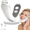 Helweet V Face Massaggiatore Viso, Massaggiatore Viso Lifting, dispositivo di rimozione del mento doppio, Trainer pieghevole, per Ridurre il Doppio Mento Massaggiatore Viso Antirughe(Bianco)