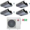 Mitsubishi Climatizzatore Condizionatore Mitsubishi Canalizzabile R32 SEZ-M DA Quadri Split Inverter 9000 + 9000 + 9000 + 9000 BTU con U.E. MXZ-4F72VF Classe A++/A+