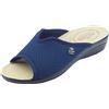 Fly Flot Atella, Ciabatte Donna in Rete Elastica Aperte, Sottopiede Imbottito in Pelle, Blu, 35