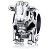 Yashuo - Braccialetto donna argento Sterling,con ciondolo coccinella,unicorno,colore: Cow Charms