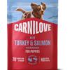 Carnilove Dog Paté Tacchino & Salmone con Mirtilli Blu umido busta per Cuccioli 300 g
