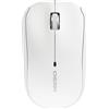 CHERRY MW 2200, Mouse Senza Fili per Computer Portatili, 2,4 GHz, Ambidestro, 1300 dpi, Rotellina Cromata, inclusa Borsa per il Trasporto, a Batteria, Bianco