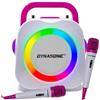 DYNASONIC Karaoke con Microfono, Regali Originali per Bambini, Altoparlante, Giocattoli Ragazzi 4-13 Anni (Pink)