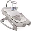Chicco Mia Sdraietta Neonato Elettrica con Vibrazione e 8 Melodie, Modalità Fissa o Basculante - dalla Nascita fino a 18 Mesi - Fossil