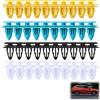 Kiuiom 60PCS Clip Di Fissaggio Per Auto,Clip In Plastica Per Paraurti,Rivetti Di Fissaggio Per Pannelli Auto,Clip Universale Per Decorazione Auto,Per Veicoli,Parafanghi,4 Misure Miste,Kiuiom