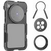 NEEWER X200 Ultra Phone Cage, Stabilizzatore Video Rig a Sgancio Rapido per Vlog Film con Anello Filtro 67mm, Backplate per Lenti 17mm, Chiave per Filtri, Compatibile con VIVO X200 Ultra, PA146 (Nera)