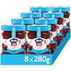 Hero Light Confettura di Ciliegie Rosse Light, 8 Vasetti da 280 gr ,Marmellata e Confettura Extra, Frutta di Alta Qualità, Senza Conservanti e Coloranti, Pochissime Calorie per Porzione