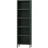 Jan Nowak Libreria in metallo Mario, robusta mensola industriale con 4 ripiani regolabili in altezza (4 x 30 kg) e montaggio a parete, scaffale alto glitterato, scaffale sottile | 50 x 180 x 35 cm |