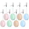 Diheohg Macaron, 8 pulitore schermo per cellulare, spazzola per schermo, spazzola per la pulizia con portachiavi decorativo, facile da usare