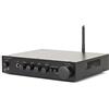 Dynavox ESA-18 MK BT - Amplificatore stereo compatto, terminali di connessione a vite per altoparlanti, antenna BT integrata e ingresso microfono, colore nero