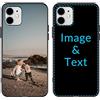 Naispanda Cover Personalizzata per Apple iPhone 17, 16, 15, 14, 13, 12, 11, Pro, Max, XR, XS, X,8, 7, 6 Personalizzato con Foto Testi Disegni, Custodia personalizzata in tpu