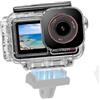 Fotoleey Custodia Subacquea per DJI Action 5 Pro/4/3, Impermeabile fino a 60 m, Chiusura Magnetica Rapida, ABS+PC e Vetro Ottico Trasparente, 108 g
