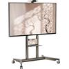 ONKRON Supporto TV da Pavimento 55-90 Pollici, Carico Totale 90 kg, VESA 200x200-800x600 mm, Carrello Porta TV con Ruote, Mobile, con Ripiano AV e Camera, Universale, Colore Champagne TS1871-C